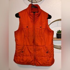 Pre-owned, Ariat, burnt orange, zip up vest.